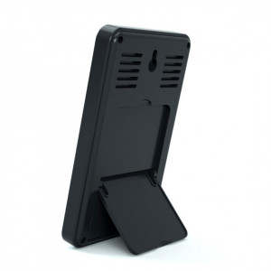 Termometru si higrometru digital de camera, ceas cu alarma, memorie, suport expandabil, negru, AirBi FRAME BI1050 - Img 4