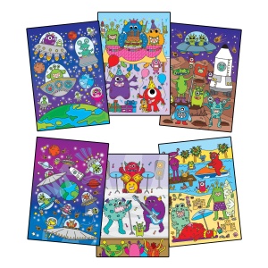 Water Magic: Carte de colorat Monstruleti si extraterestrii - Img 2
