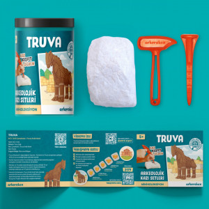 Arkerobox - Mini set arheologic educational si puzzle 3D, Grecia Antica, Calul Troian - Img 4
