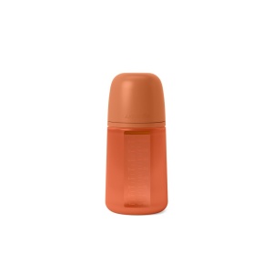 Biberon din silicon, 240ml, Colour Essence SX Pro debit mediu, rosu