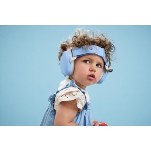 Casti antifonice pentru bebelusi si copii pana la 4 ani, ofera protectie auditiva, SNR 24, albastru, ALPINE Muffy Baby Sky Blue ALP29673 - Img 4