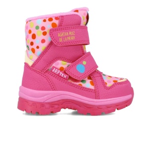 Cizmulite pentru fetite cu buline, Agatha Ruiz De La Prada, roz - Img 2