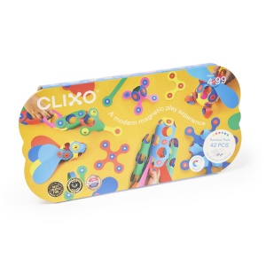 Clixo® joc magnetic de construit - Curcubeu (42 piese) - Img 2