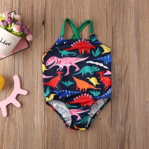 Costum de baie Dinozauri colorati Drool