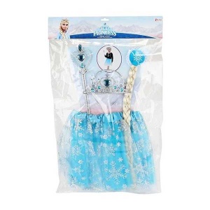 Costum Ice Princess cu Fustita, Diadema si Bagheta magica. Toi-Toys TT12456 - Img 3