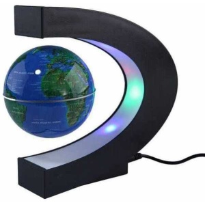 Glob pamantesc levitant in suport LED forma de semicerc Cosmolino MP12854 - Img 2