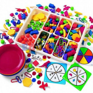 Kit educational complet pentru sortare - 600+ piese si activitati pentru copii
