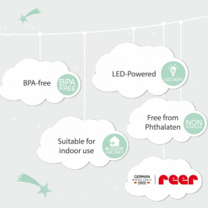Lampa de veghe cu LED, forma ursulet, alba, Lumilu Mini Zoo Bear, Reer 52330 - Img 7