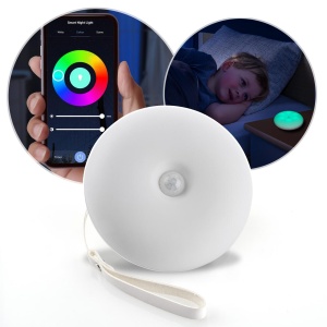 Lampa de veghe inteligenta cu senzor de miscare, comunicare wireless cu smartphone, temporizator, Reer NightGuide SmartLight 52460 - Img 8