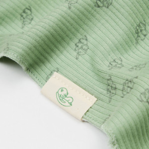 Paturica Printed, BabyCosy, 50% modal+50% bumbac, Verde, 85X85 cm - Img 2