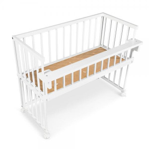 Patut copii lemn Klups Piccolino Alb 90x40 cm - Img 2