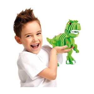 Puzzle 3D Spuma Dino T-Rex 104 piese Toi-Toys TT43542A - Img 2