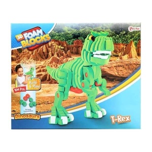 Puzzle 3D Spuma Dino T-Rex 104 piese Toi-Toys TT43542A - Img 7