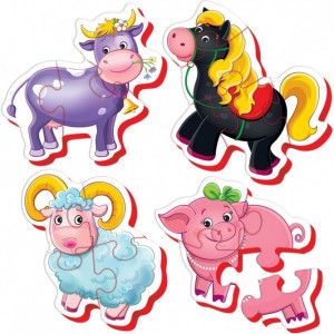 Puzzle Bebe Animale de la Ferma, 16 piese Roter Kafer RK6010-03 - Img 2