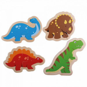 Puzzle din lemn - Dinozauri - Img 3