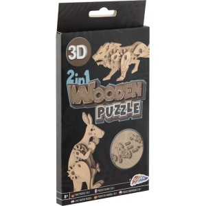 Puzzle Lemn 3D Animale Grafix GR400077 - Img 2