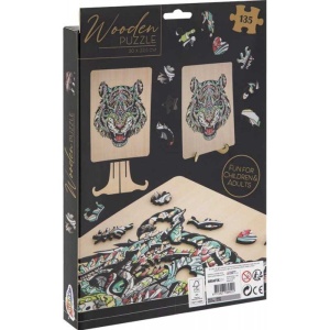 Puzzle Lemn Tigru, 135 piese, 30x22.5 cm Grafix GR400062 - Img 5