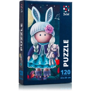Puzzle Little Bunny Doll, 23x30 cm, 120 piese De.tail DT100-01 - Img 2