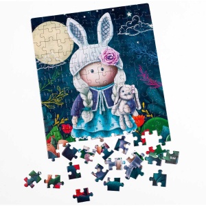 Puzzle Little Bunny Doll, 23x30 cm, 120 piese De.tail DT100-01 - Img 3