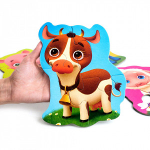 Puzzle Maxi Bebelusi Animale de la Ferma, 13 piese Roter Kafer RK1210-01 - Img 5