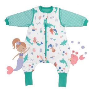 Sac de dormit cu picioruse si maneca lunga detasabila Mermaid 80 cm + manseta 1.0 Tog