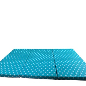 Saltea Pliabila Spuma Poliuretanica 120x60x5 cm - Blue with White Stars - Img 3