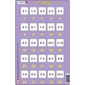 Set 16 Puzzle-uri Inmultire si Impartire, 25 Piese Larsen LRP49 - Img 5