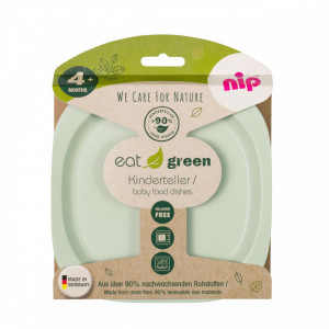 Set 2 farfurii pentru mancarea copiilor nip Eat Green 37068 - Img 2