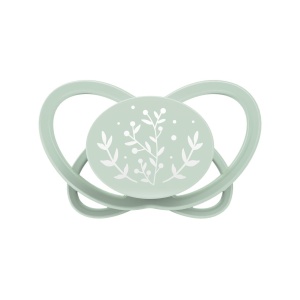 Set 2 suzete nip My Butterfly cu tetina ortodontica din silicon, forma simetrica, din materiale naturale regenerabile, fara BPA, cutie de transport si sterilizare, 0-6 luni, verde, nip My Butterfly Green 38860 - Img 2