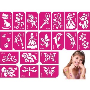 Set 21 sabloane pentru tatuaje temporare Tytoo KKCST4530034 - Img 2