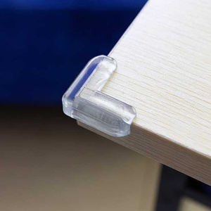 Set 4 aparatori din silicon pentru colturi 4x4x1.5 cm Ikonka IK6821 - Img 3