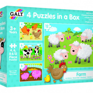 Set 4 puzzle-uri Animale de la ferma (4, 6, 8, 12 piese) - Img 4