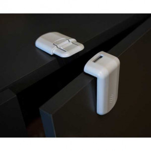 Set 4 sisteme de siguranta pentru sertare si dulapuri, 7.5x4 cm Malatec MY6832 - Img 5