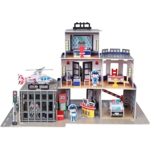 Set constructie puzzle 3D - Statie de politie Fiesta Crafts FCT-3058 - Img 2