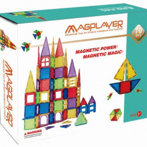 Set de constructie magnetic - 70 piese - Img 3