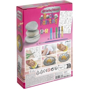 Set pictura pe pietre Glittering Unicorn 12 piese Grafix GR200037 - Img 7