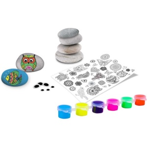 Set pictura pe pietre Neon 19 piese Grafix GR200052 - Img 3