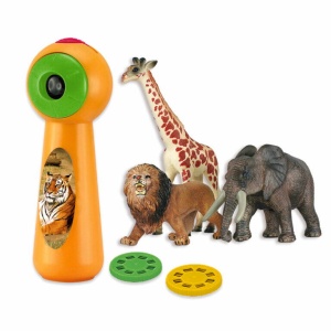 Set proiector tip lanterna & 3 figurine - Animalute - Img 3