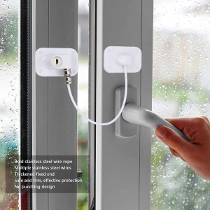 Sistem siguranta pentru geam cu cheie 20 cm Bambinice BN056 - Img 9