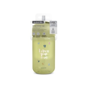 Sticla de apa fara picurare, Bears, 340 ml, verde, Suavinex - Img 4