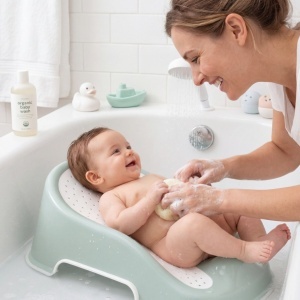 Suport pentru baie Soft Touch BabyJem, Verde - Img 4