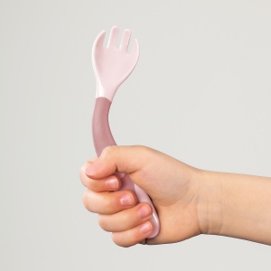Tacamuri flexibile pentru copii, lingurita si furculita, fara BPA, roz, 6+ luni, Reer 23044 - Img 5