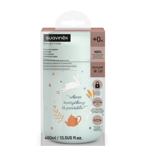 Termos alimentar Wonder, 400 ml, verde, Suavinex - Img 3