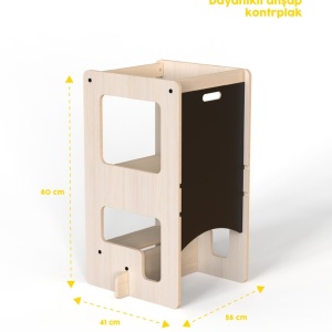 Turn de invatare multifunctional Kule Flip, Natur, MamaToyz - Img 6