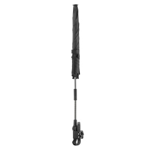 Umbrela parasolar carucior copii, protectie UV 80+, forma patrata 80 cm, reglabila 180°, prindere universala anti-alunecare, negru, Reer ShineSafe 84261 - Img 8