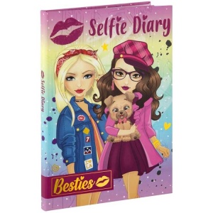 Agenda Besties Selfie 21x15 cm, 50 de file cu Stilou Magic Grafix GR140009 - Img 4