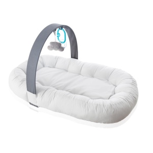 Babynest cu bara de jucarii, BabyJem, gri