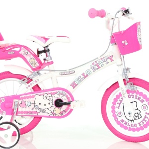 Bicicleta copii 14" - Hello Kitty la plimbare