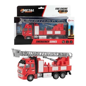 Camion de pompieri metalic la scara 1:38, 25 cm Toi-Toys TT24588A - Img 2
