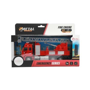 Camion de pompieri metalic la scara 1:38, 25 cm Toi-Toys TT24588A - Img 5